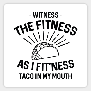 Fitness Taco Magnet